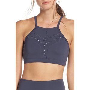 Zella Hydra Perforated sports bra size small Blue